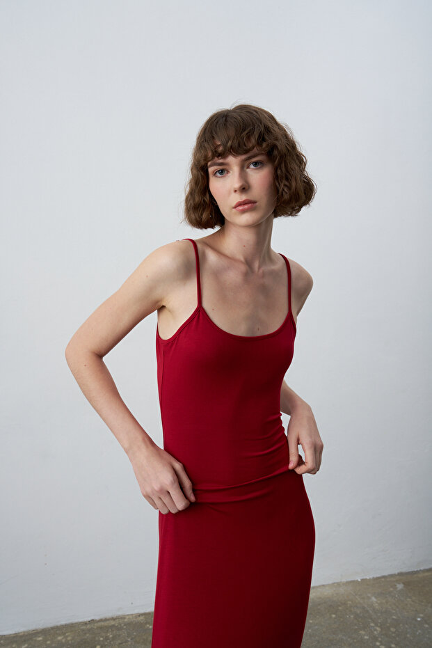 Duru Basic Midi Elbise - 5