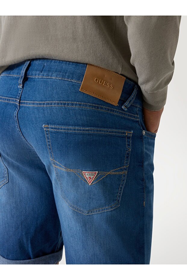 Denim Şort, 36, Renksiz - 5