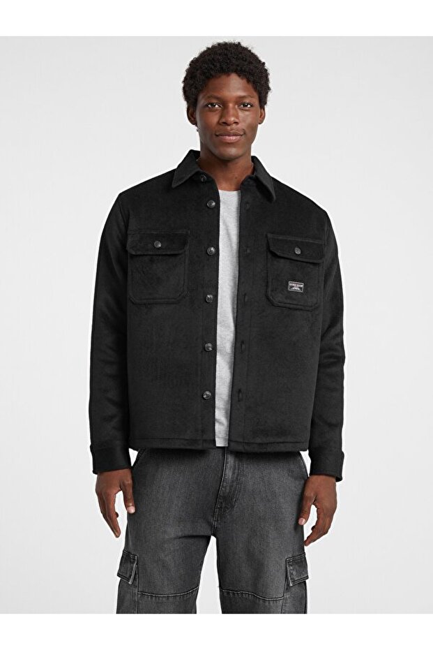 Jeans Men's Wool Blend Regular Fit Shirt