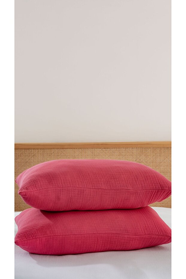 Muslin Pillowcase – Ultra Soft 4 Layers Muslin Cotton (50×70 cm) | 17 Different Color Options