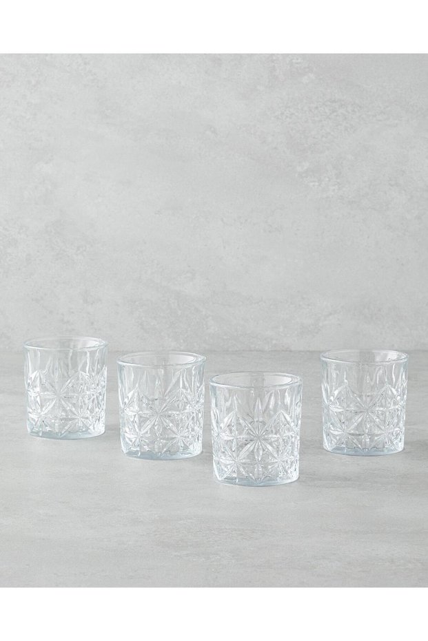 Vitreous Glass 4-Piece Glass Set 230 ml Transparent (4.08.2025)