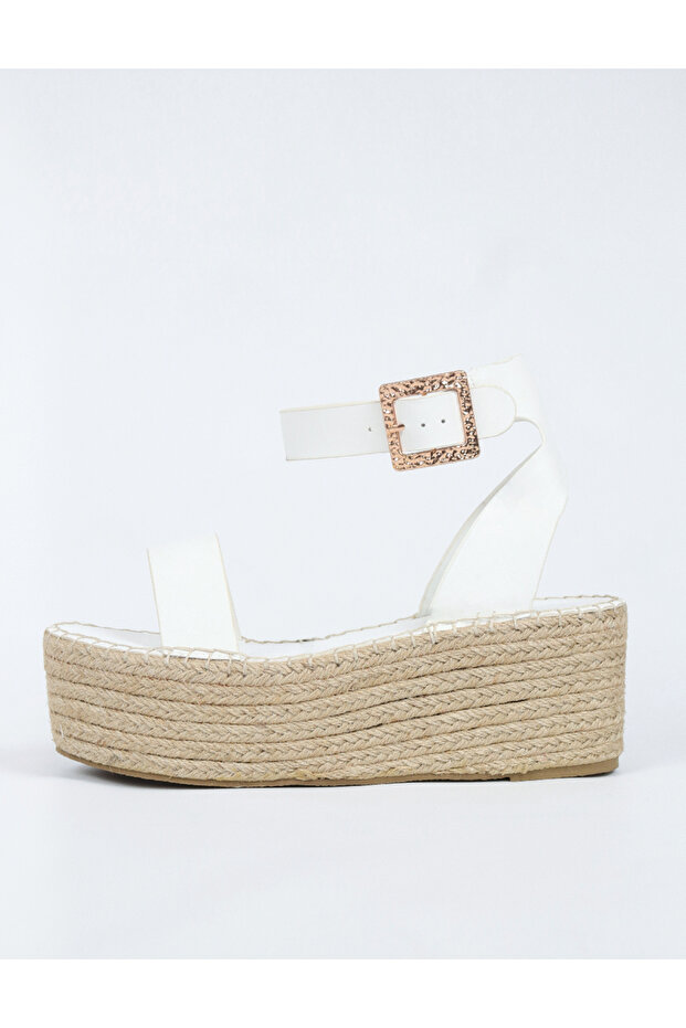 Sandals, White - 1
