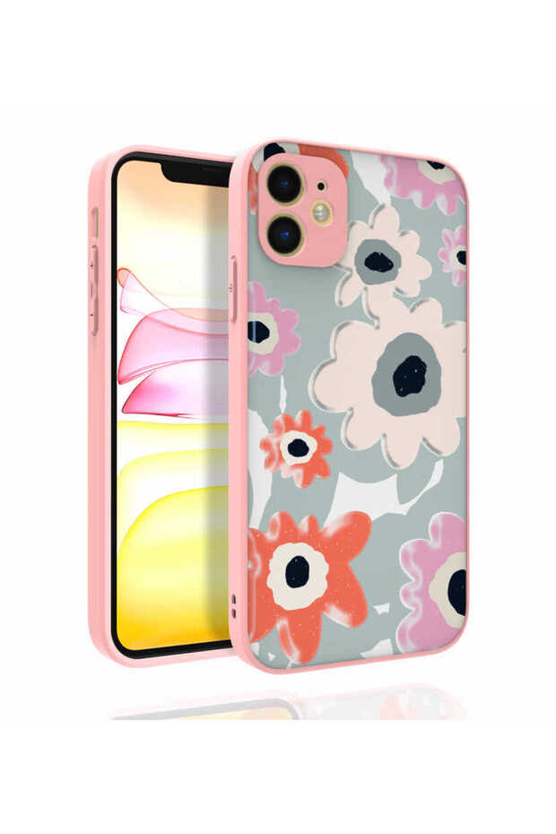 iPhone 11 Compatible Patterned Camera Protected Glossy Mrsa Nora Case-No5 - 1