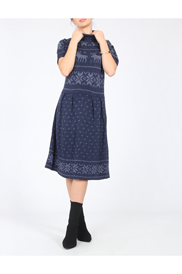 Rochie medie, Bleumarin - 1