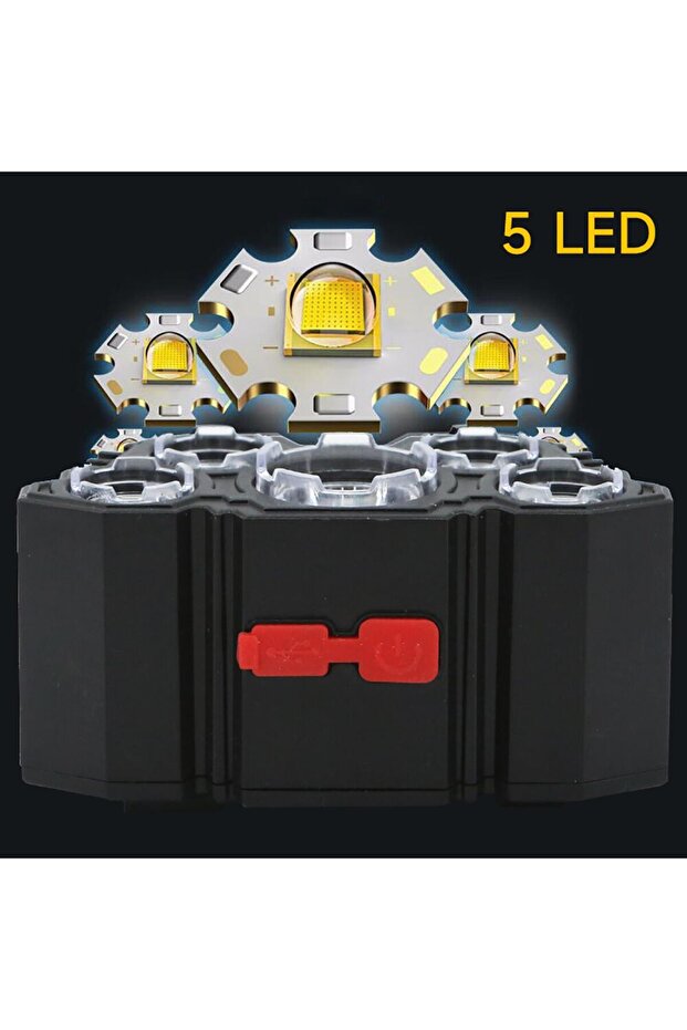 Lanterna cap cu 5 led-uri - 3