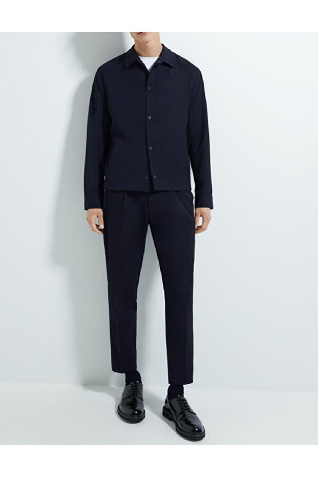 Jacket, Navy Blue - 1