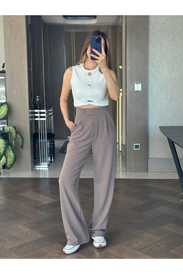 Women's Mink Redkit Velcro Closure Palazzo Pants