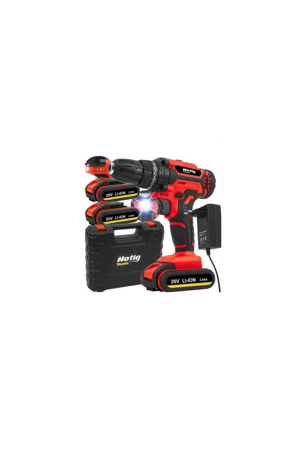 Notig 20V LED cordless drill/threader