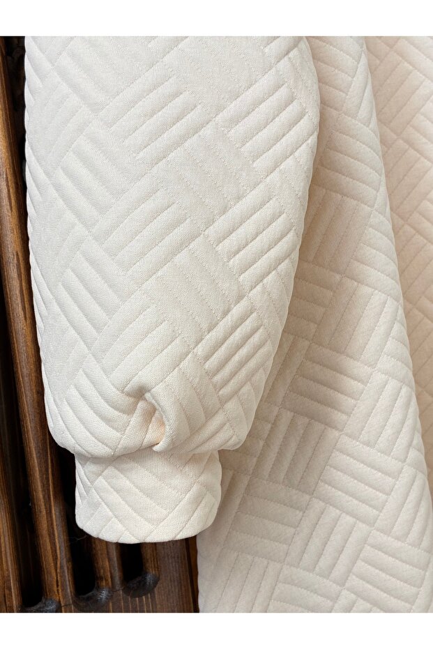 Penye kapitone elbise - 4