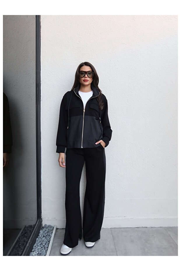 Paneled Modal Tracksuit Set