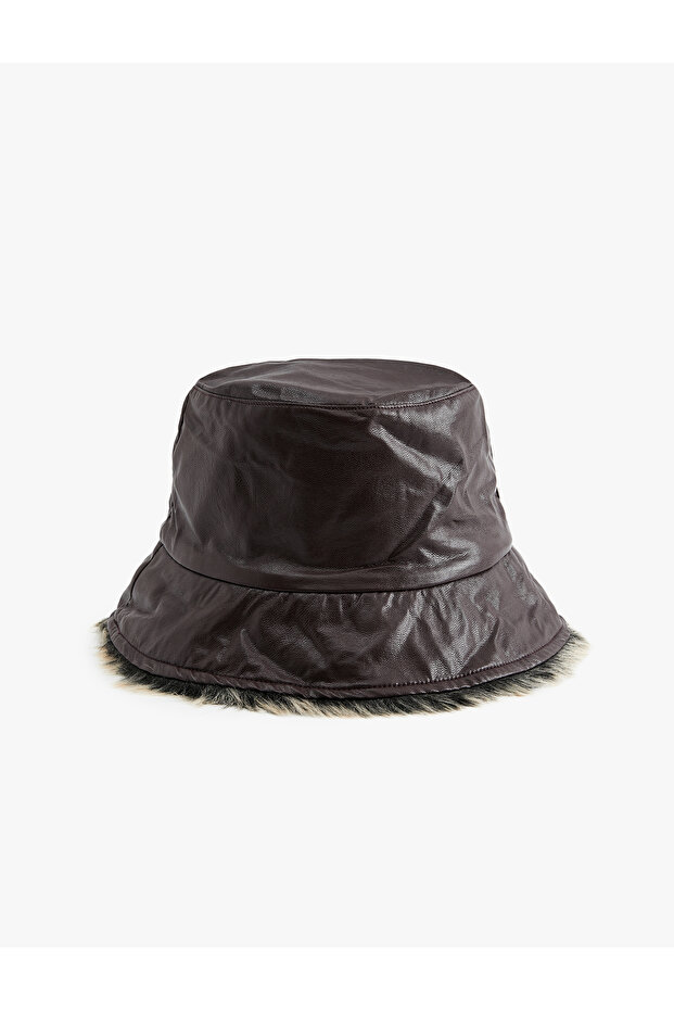 Leather Look Bucket Hat
