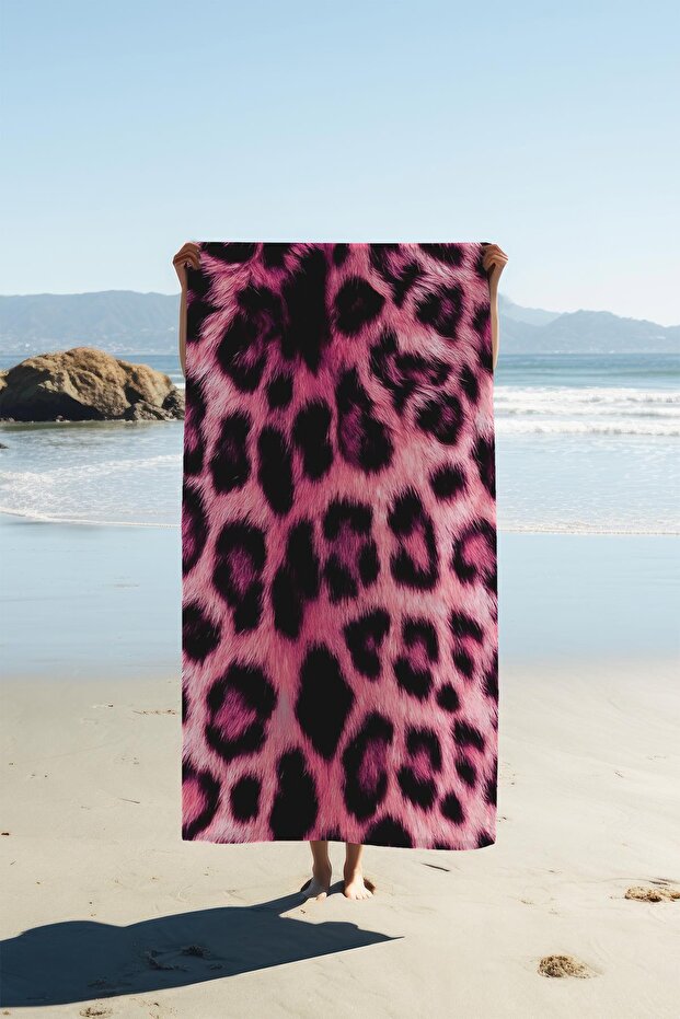 Digital Printing Beach Sea Towel Leopard Patterned Peshtamal Hvl0188