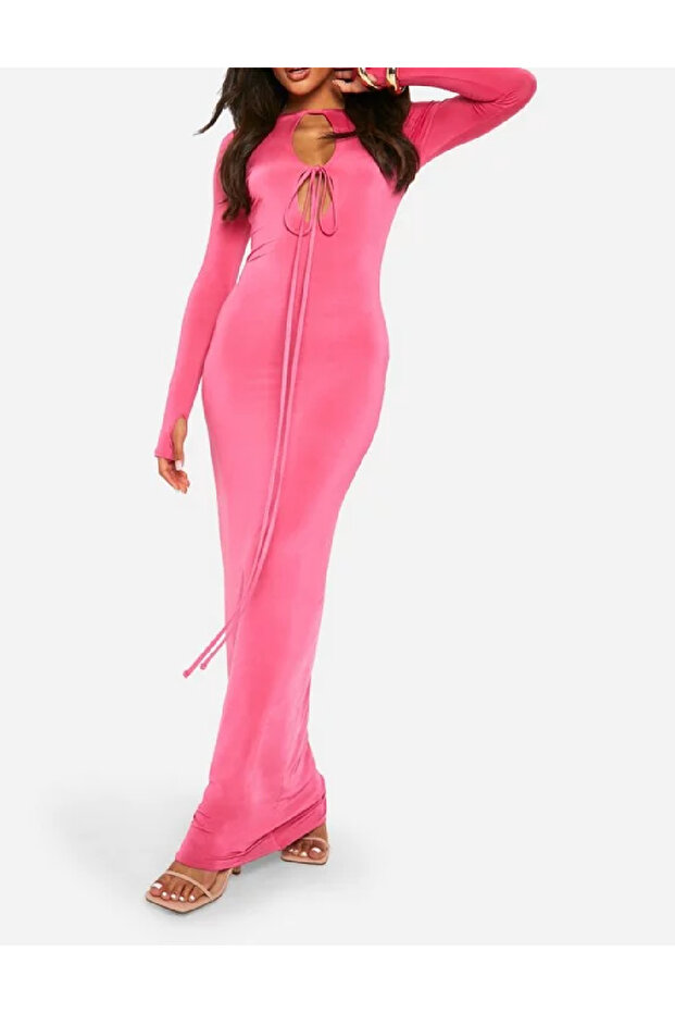 Rochie lunga, Roz - 1