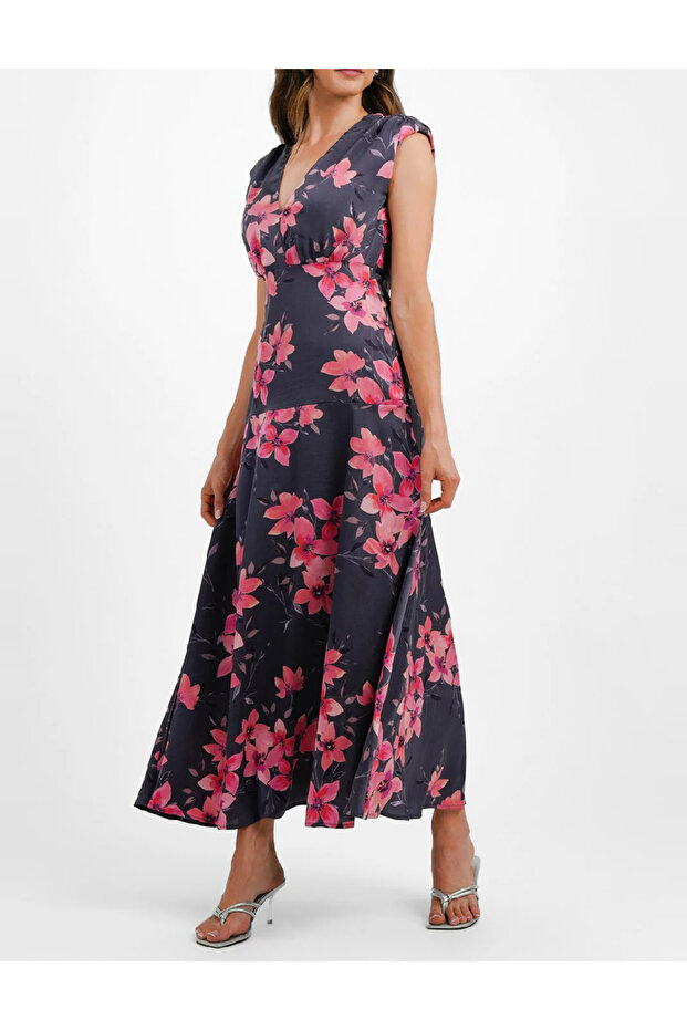 Rochie lunga, Floral print - 1
