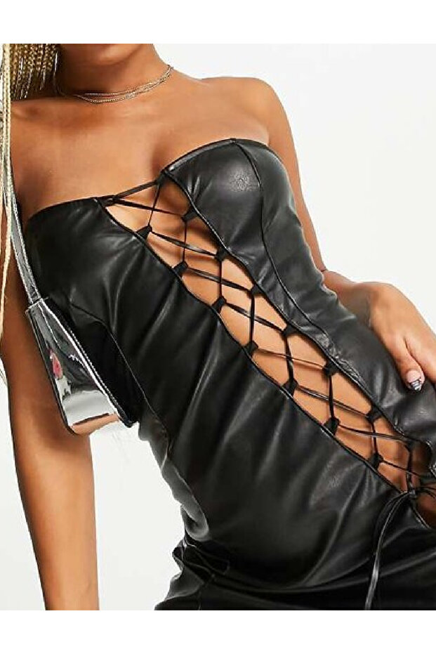 Rochie scurta, Negru - 2