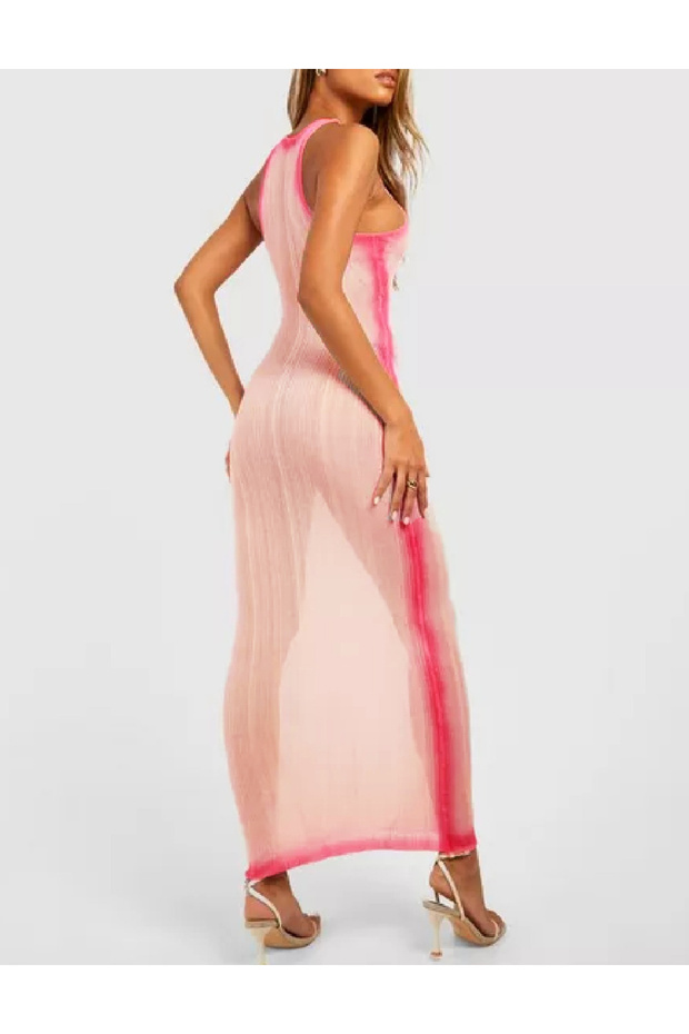 Rochie lunga, Roz - 2