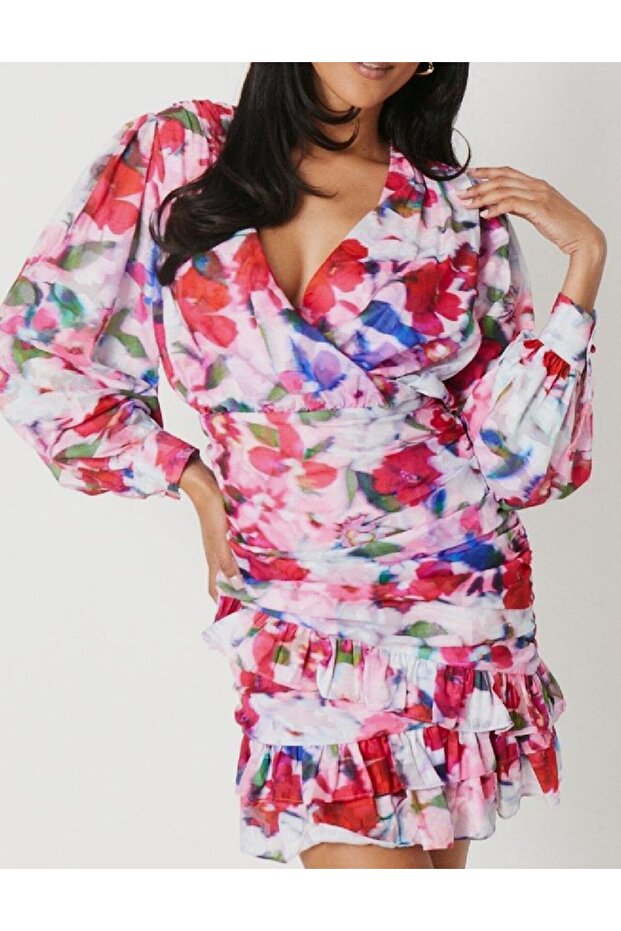 Rochie scurta, Floral - 2