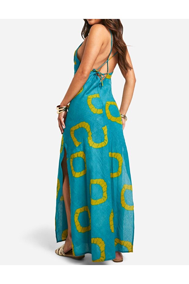 Rochie lunga, Turcoaz - 2