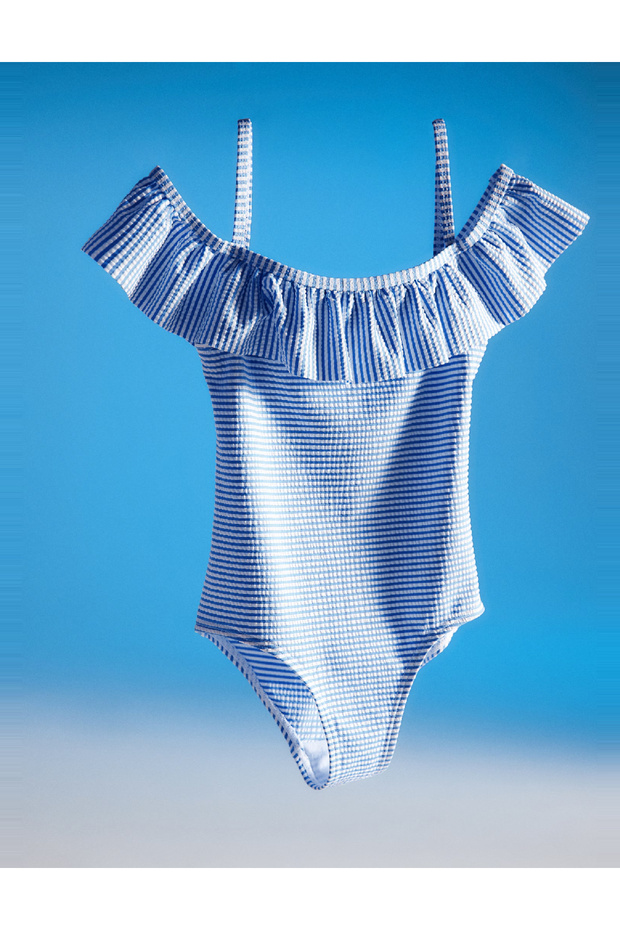 Swimsuit, Blue - 2