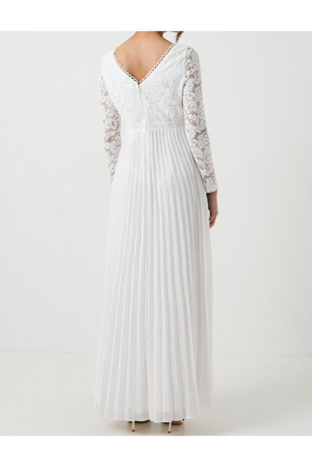 Rochie lunga, Alb - 2