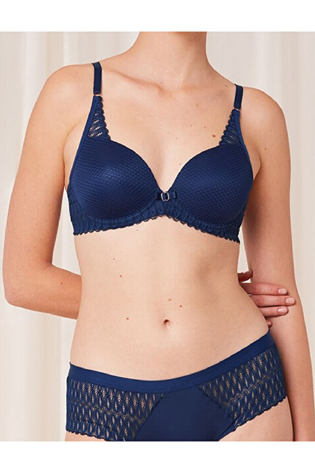 Bra, Navy Blue - 1