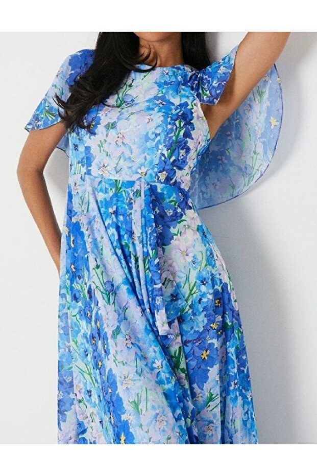 Rochie lunga, Albastru - 2