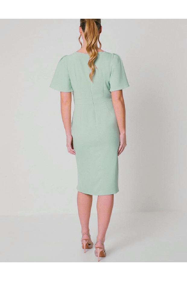 Rochie lunga Plus Size, Verde - 2