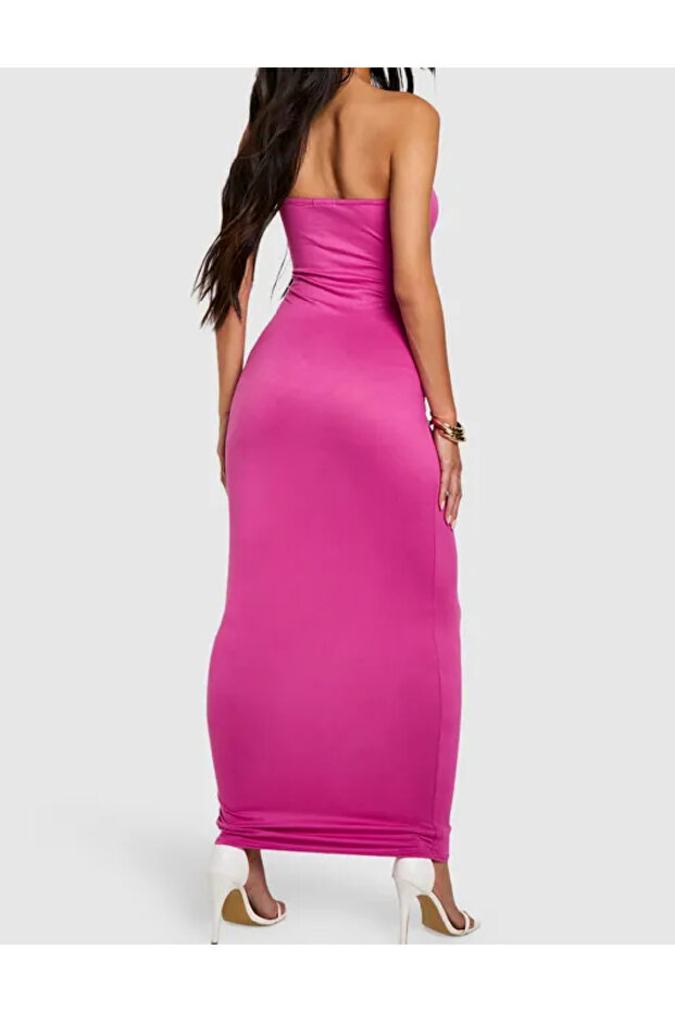 Rochie lunga, Magenta - 2