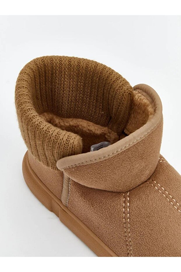 Süet Görünümlü Kadın Ev Botu (W5) - 6