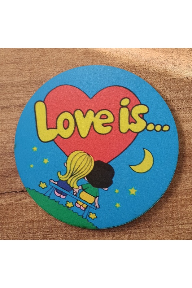 Love Is... Şıpsevdi Gum Wooden Coaster (6 PCS)