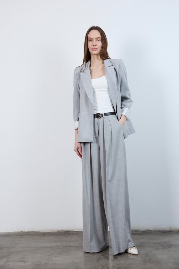 Kadın Kolu Katlamalı Ceket - 3