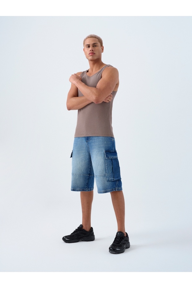 Baggy Fit Erkek Şort - 1