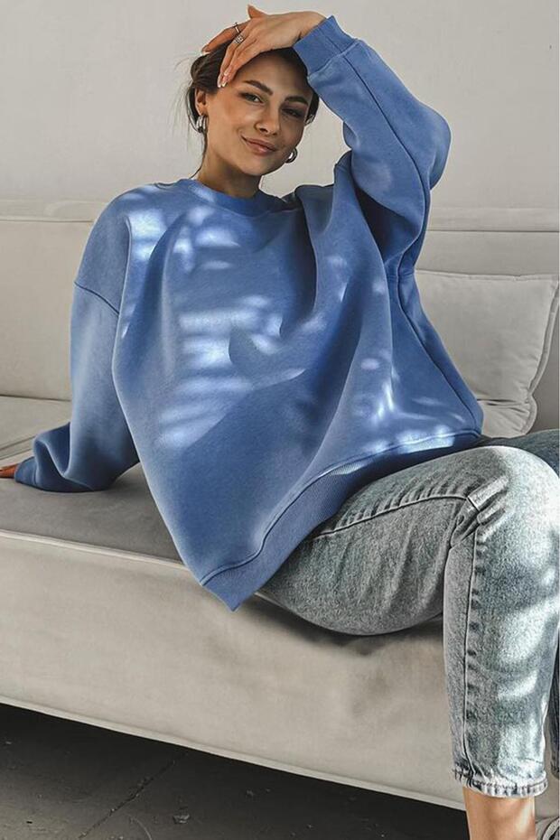 Mavi Bisiklet Yaka Basic Sweatshirt MG1559 - 1