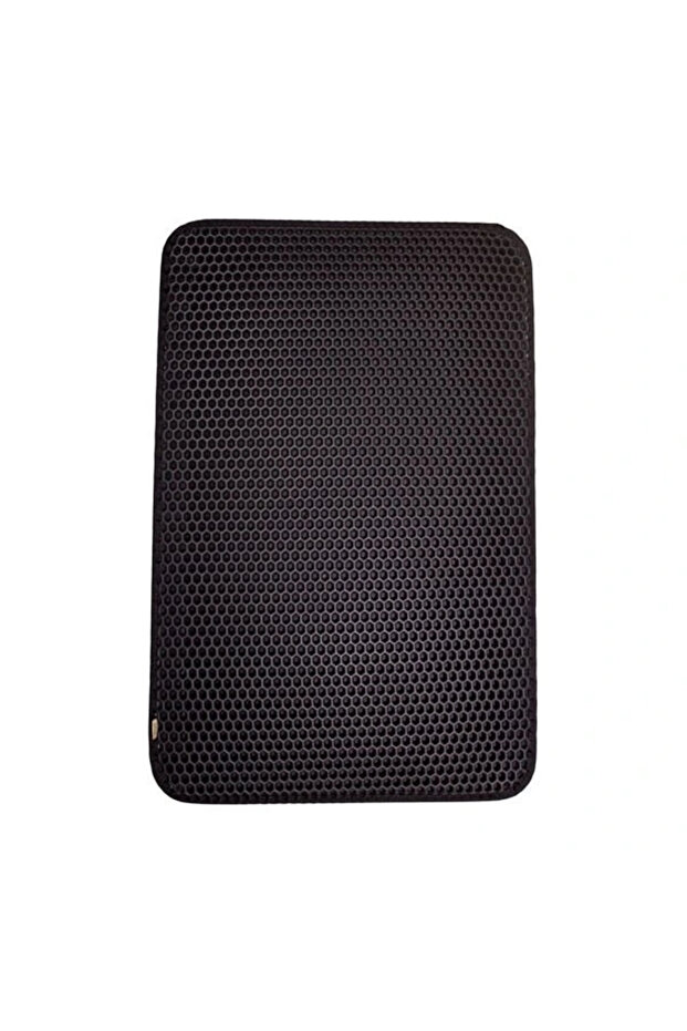Cattie Hexagonal Model Litter Collector Functional Cat Mat Medium Black 37x50 Cm