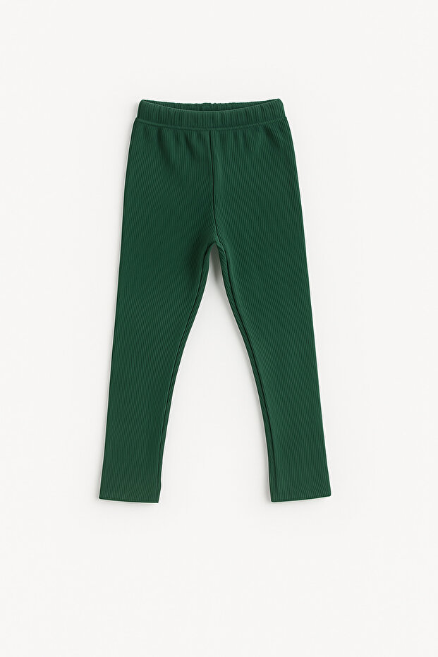 Çocuk Fitilli Kışlık Örme Tayt - 2