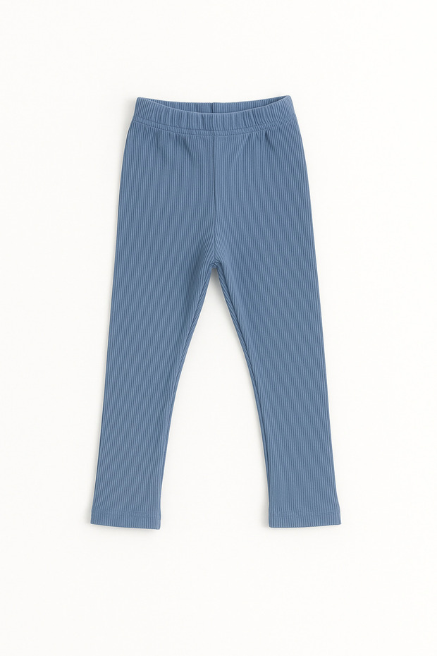 Çocuk Fitilli Kışlık Örme Tayt - 2