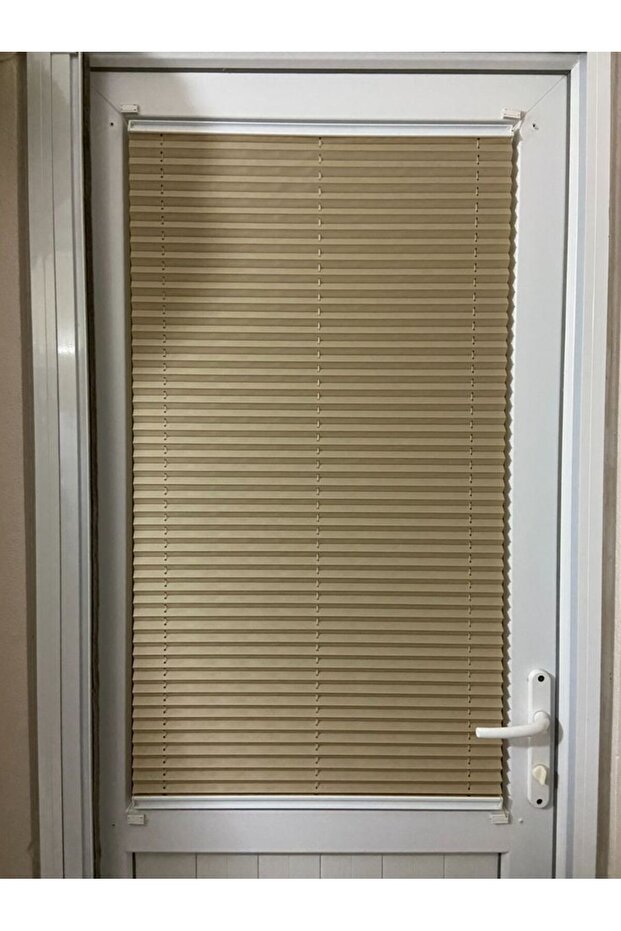 BEJ KANCALI/VİDALI PLİSELİ PERDE - 1