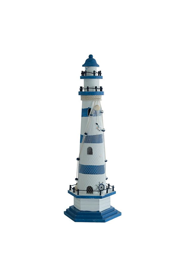 Lighthouse Decorative Pieces – Nautical Coastal Beach Home Decor, Marine Theme Ornaments Collection
