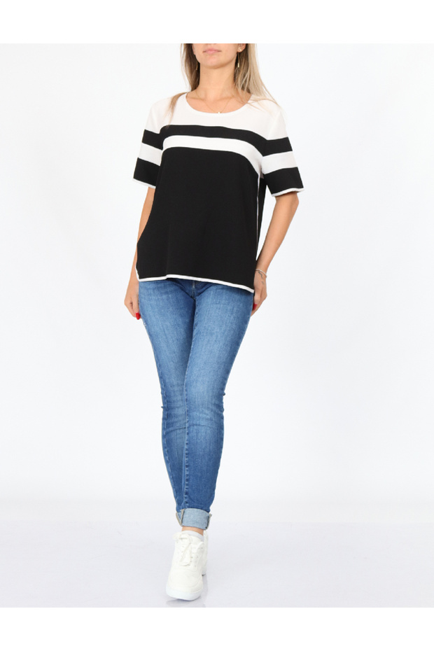 Blouse, white/black - 1