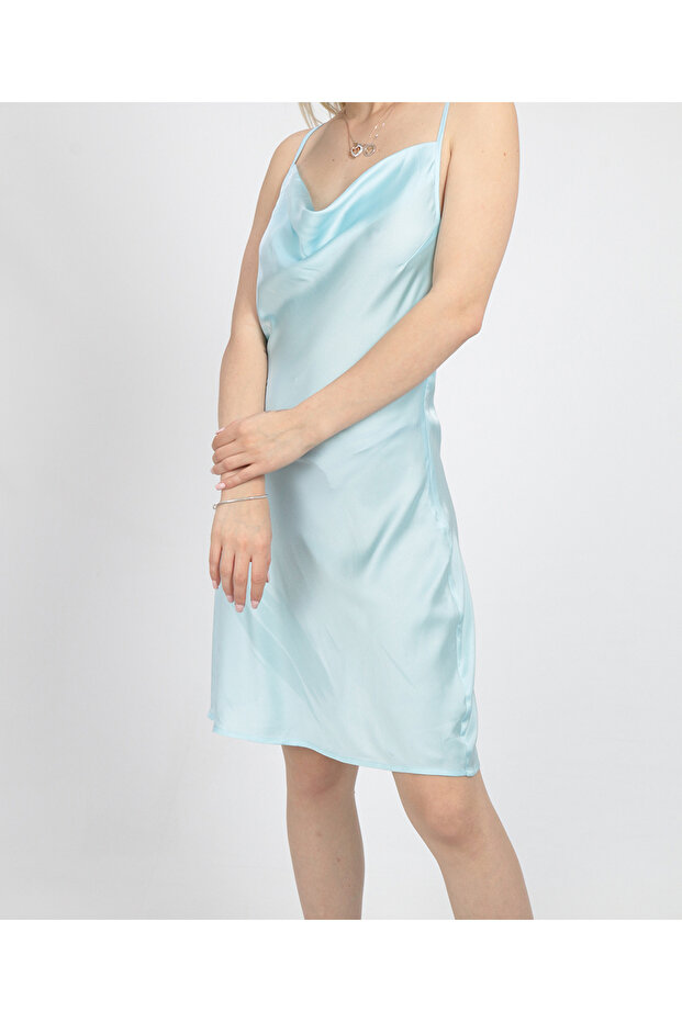 Rochie scurta, Albastru - 1