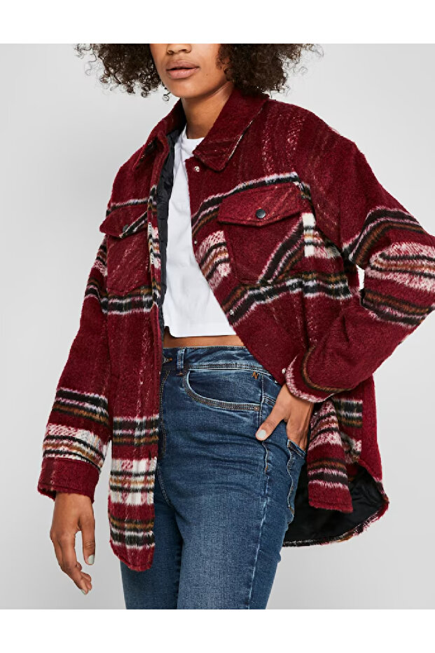 Jacket, Burgundy - 1