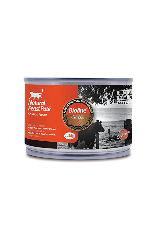 Natural Feast Pate Cat Can Salmon Flavor 170 g