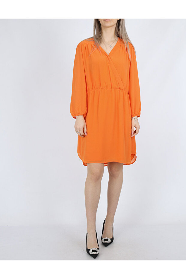 Rochie scurta, Portocaliu - 1