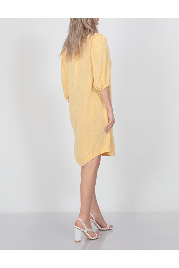 Rochie scurta, Galben - 2