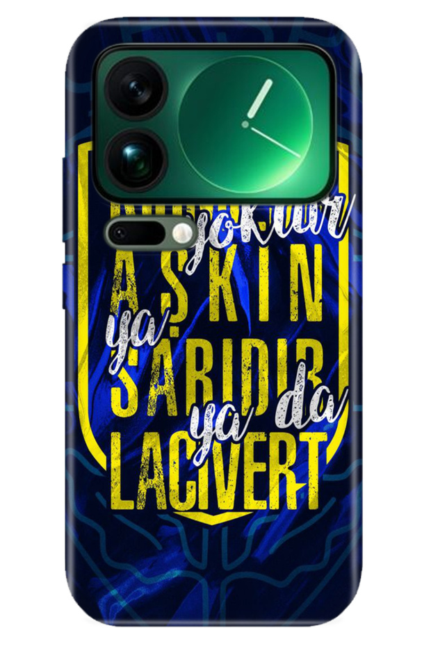 Xiaomi Mi 17 Pro Max Case Art Silicone Printed Tpu Color of Love Yellow Navy Blue