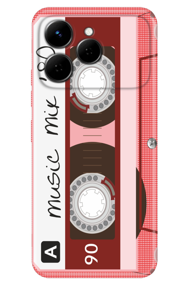 Spark 40 4g (Km5N) Case Colorful Silicone Printed Tpu Pink Cassette