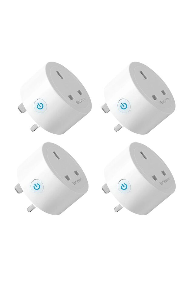 WiFi Smart Plug, 16A WLAN Smart Socket with Energy Monitoring (4 Pack)