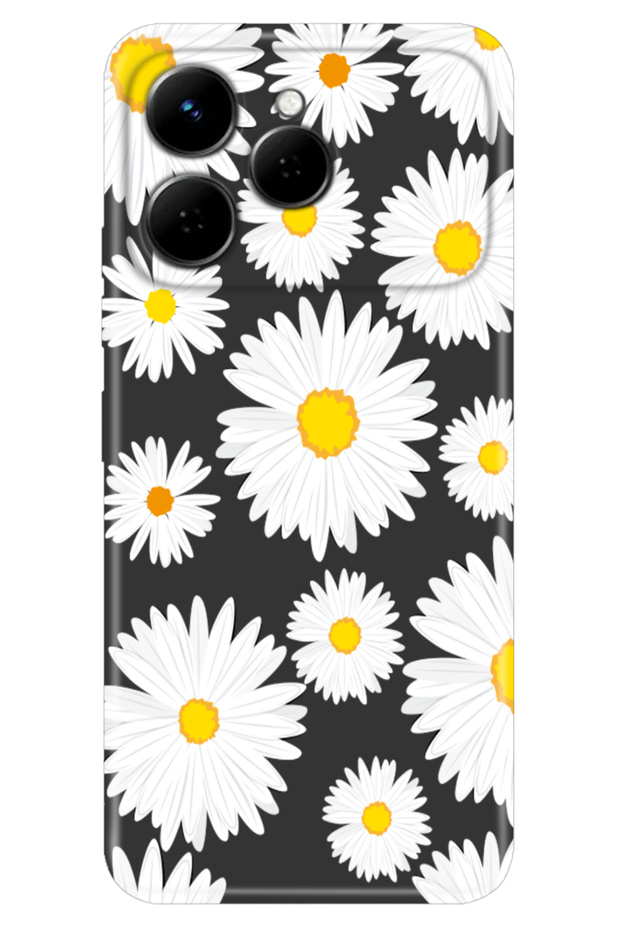 Case for Spark 40 4g (Km5N) Color Silicone Printed Tpu Daisy