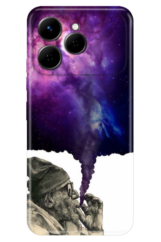 Spark 40 4g (Km5N) Case Decorative Silicone Printed Cover Smoke