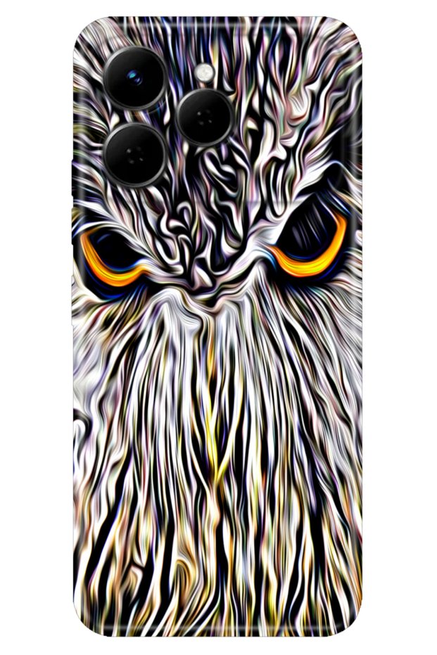 Spark 40 4g (Km5N) Case Decorative Silicone Printed Cover Owl Noble